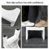 Squatting Toilet Footstool, 7" High Toilet Stool, Bathroom Stool, Non-Slip Auxiliary Toilet Step Stool for Kids and Seniors