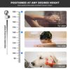 YOHOM Shower Head Holder Suction Handheld Shower Head Bracket Stainless Steel 4 Angles Adjustable Vacuum Shower Head Holder No Drilling Shower Ha