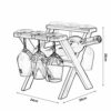 NEOCHY Wine Rack, Goblet Rack, Home Cabinet Display Rack, Household Goods, Wine Glass Storage Rack