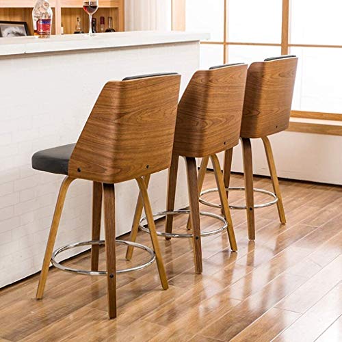 SDFGH Counter Stool with Back, Perfect for Pub and Kitchen Island Bar Stools