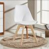 Life Interiors Lorenzo Retro Dining Chair 2-Piece Set, White