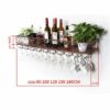 Wall-Mounted Wine Rack Glass Wine Glass Holder Vintage Wrought Iron Wine Rack Household Goblet Holder - Restaurant Kitchen Bar Decoration Storage