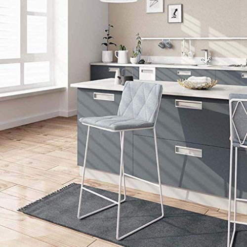 AANAN Stools,Stool Bar Stool with Rest Bar Height Stool Vintage Rustic Kitchen Pub Barstools Upgrade Vintage Upholstered Footrest Dining Chair fo