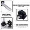 Therwen 8 Pcs Hammock Combo Hardware Kit Hammock Stand Replacement Hooks M8 x 40 mm Star Hand Knob for Home Patio Umbrella Base Garden