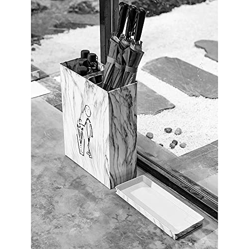 FBITE Umbrella Stands,Umbrella Holder Metal Umbrella Stand with Removable Drip Tray 2 Compartment Design Large Umbrella Standing Rack/Black/36 *