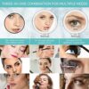 B Beauty Planet Hand Mirror, 25X/1X Double-Sided Hand Held Magnified Mirror & 10X Magnifying Mirror Suction Cup,Perfect for Precise Makeup Applic