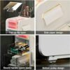 Bathroom Storage Cabinet for Small Space and Corner, Free Standing Toilet Paper Organizer with Drawer and Top Slot, White