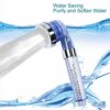 Upgraded 3 Mode Ionic Shower Head, LYSLEDa Handheld Water Saving Filtration Shower Head- Removing Chlorine, Heavy Metals and Softening Shower Wat