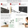 Barkan 102cm Long TV Wall Mount, 13-83 inch Full Motion Articulating - 4 Movement Flat/Curved Screen Bracket, Holds up to 50kg, Extremely Extenda