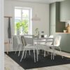 IKEA LIDÅS/GRÅSALA table and 6 chairs, 160 cm, grey/white white
