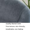 Flannel Dining Chairs Set Of 4 Ergonomic Design Kitchen Chairs with Black Metal Legs Dining Chairs (Color : Orange)