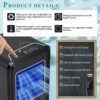 YJINGRUI Water-cooled Mattress System 2.5L System Electric Water Cool Mat Mattress Cooler(1.6mx1.4m，Black)