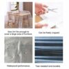 2 Pack Furniture Clear Cover Plastic Duty Water and dustproof Resistant Sofa Slipcover Plastic Sofa Cover Protection Covers for Moving Long Term,
