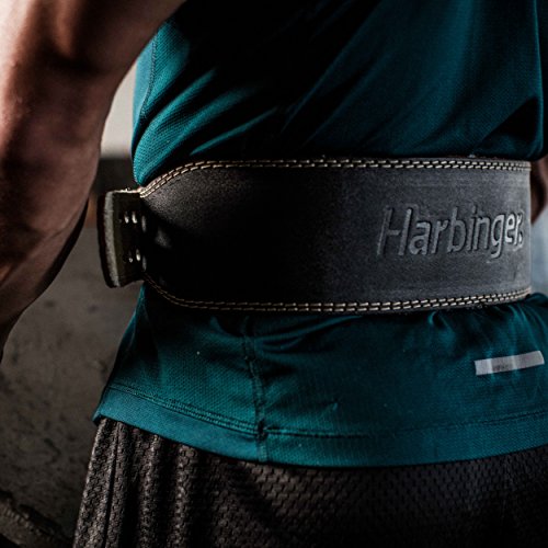Harbinger Belt for Weightlifter 4 Inch Leather Belt