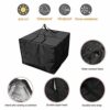 Yontree Large Garden Cushion Storage Bag,Protective Waterproof Covers Carrying Bag for Outdoor Furniture,81 x 81 x 61 cm(Black)