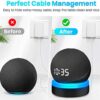 For Amazon Echo Dot 4 / Echo Dot 5 Holder with Luminescent Desktop Stand Accessories with Integrated Cable Management, No Screws Required, Speake