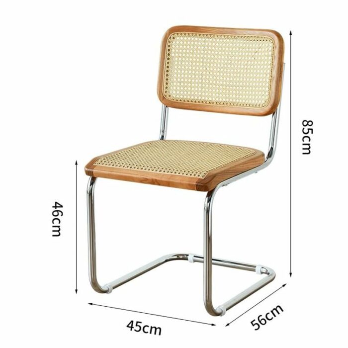 WALNUT Outdoor Kitchen Dining Chairs Office Ergonomic Designer Chair PU Leather Party Furniture