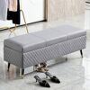 shoe storage bench ottoman Storage Benches storage Ottoman bench, Faux Leather storage Organizer Box Bench Seat,Modern Home Living Room Entryway