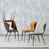 Kitchen Dining Room Furniture Chairs Kitchen Dining Chairs Set Of 4 Modern Microfiber Leather High Back Soft Seat Living Room Chairs Side Chair w