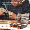 DEPSTECH Rotary Tool Accessories Kit, 420pcs Accessory Set, 1/8"(3.2mm) Diameter Shanks, High Performance Multi-use Universal Kit for Carving, Sa