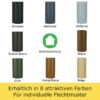 workingHOUSE Polyrattan Privacy Screen Strips for Double Bar Mesh Weatherproof Strips for Fence, Balcony and Terrace - Maintenance-Free and Easy