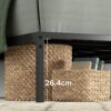 ZINUS Figari 31 cm Sustainable Bamboo and Metal Platform Bed Frame with Slatted Headboard | Steel Slat Support | Easy Assembly | King | Beautiful