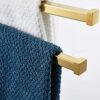 Towel Rail Wall Mounted Towel Holder Brass Wall Mounted Towel Rack Saving Space Towel Holder Swing Out Towel Bar Folding Arm Towel Hanger For Toi