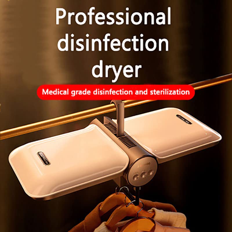 PUFYA 400W Portable Folding Dryer, Electric Clothes Dryer Machine, 8 Hours Smart Timing, Temperature Control Double Protection, Wardrobe Dryer fo