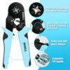 SHALL Crimper Plier Set, AWG 28-7 (0.08-10mm²) electrical wire connectors, Crimping Plier with 1800 Terminal Crimp Connectors,with tool bag