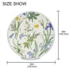 xigua Elegant Flowers Tablecloth Durable 60 Inch Round Table Cloth Cover with Zipper Umbrella Hole Camping Tablecloths for Outdoor Party Picnic