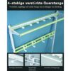 Coat Rack with Bench Coat Racks with 10 Hooks Metal Frame Coat Rack with Bench Coat Rack with Bench for Hallway, Entryway, 80/100 * 33 * 172cm (1