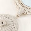 XPXKJ 7Inch Heart Shaped Mirror, 360°Two-Sided Magnifying Aesthetic Mirror, Coquette Room Decor Vanity Mirror for Desk,3X Magnification Bathroom
