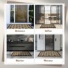 AIZIBLISH Front Door Mats, Non-Slip Absorbent Door Mats Indoor, Resist Dirt Door Rug, Classic Geometric Pattern Rugs for Entryway Indoor, Outdoor