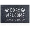 AAZZKANG Doormat Outdoor Entrance with Non Slip Rubber Backing Welcome Please Remove Your Shoes Mat Easy to Clean Indoor Door Mat for Entrance