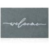 AAZZKANG Welcome Mat Outdoor with Durable Non Slip Rubber Backing Ultra Absorb Mud Easy Clean Entry Door Mat