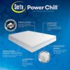 Serta Power Chill Queen Size Waterproof Mattress Cover, Soft and Breathable Cooling Mattress Protector, 15" Elastic Deep Pocket for Secure Fit, W