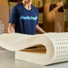 Pure Green 100% Natural Latex Mattress Topper - Soft - 2 Inch - Twin Size (GOLS Certified Organic)