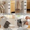 OPSREY Small Floor Bathroom Organizer, Side Toilet Cabinet with Drawers, Slim Toilet Paper Storage Cabinet to Fit Any Space