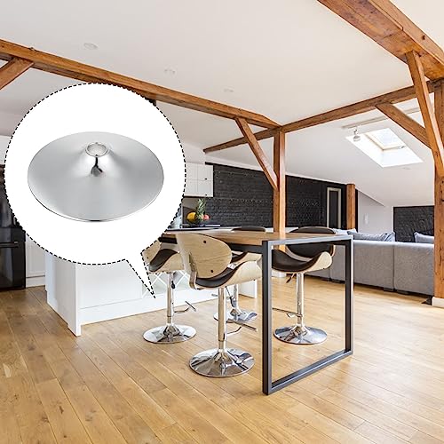 BESPORTBLE Swivel Accent Chair Bar Stool Chair Base Replacement for Office/Desk/Swivel/Bar Chair, 15 Inch Heavy Duty Metal Leg Bar Stool Round Ba