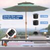 6Pcs Patio Table Umbrella Parasol Base Stand Hole Ring Plug Cover Umbrella Base Insert Set Replacement Part Parts for Diameter1.5 and 1.9 Inch Po