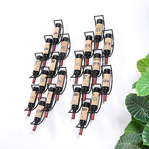 PIBM Stylish Simplicity Wine Rack Metal Wine Rack, Wine Rack for the Kitchen Wine Rack Wall Hanging