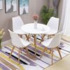 MMAXZ White Modern Furniture for Living Room, Desk, Terrace, Office, Kitchen and Lounge (Color : Black)