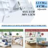 Ronlap Folding Bedside Shelf, Bunk Bed Shelf Organizer for Top Bunk Dorm Clip On Nightstand for College Dorm Loft Bed with Cup Holder Hooks Plast