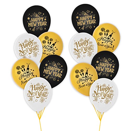 Happy New Year Decorations Table Cloth,PVC Plastic Wipe Clean Tablecloth - Waterproof Square Table Cover Protector for Kitchen Picnic Outdoor Ind