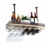 Stylish Simplicity Down Vintage Wine Rack Iron Simple Style Multi-Function Display Household Wine Glass Holder Restaurant Kitchen Bar Floating Wi