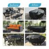 ZXFYHD Garden Furniture Cover Patio,Furniture Covers Oxford Fabric 600D Furniture Dustproof Cover For Rattan Table Cube Chair Sofa Waterproof Rai