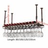 Ceiling Wine Rack Vintage Wrought Iron Metal Simple Style Multi-Function Living Room Creative Display Storage Wine Rack -Restaurant Kitchen Bar F