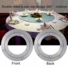 Yosoo Heavy Duty Aluminium Alloy Rotating Bearing Turntable Round Dining Table Smooth Swivel Plate (Size : 10inch)