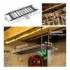EMISOO Wine Rack Wall Mounted - Glass Carriers for Pubs Wine Glass Holders Hanging Under Shelf Glassware Rack Holder Ceiling Wine Rack Retro Deco