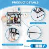 Tyzeqy Over The Toilet Storage,Go Over Above Behind Toilet Top Stands Rack Bathroom Space Saver Storage Cabinet Organizer Ladder Shelf Cabinet Bl